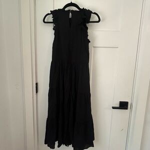 LOFT Elegant Black Maxi Dress